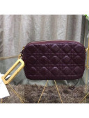 Dior Lambskin Diorquake Clutch Bag Burgundy 2018