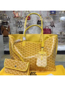 Goyard Reversible Calfskin Medium/Large Shopping Tote Yellow