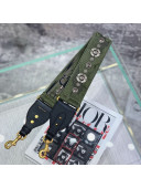 Dior Green Camouflage Fully Embroidered Canvas Shoudler Strap 2019