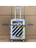 Off-White x Rimowa Striped Luggage Travel Bag Silver 20/26/30 inches 2019