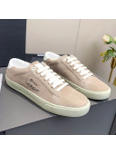 Saint Laurent Suede Sneakers Beige 2021 02