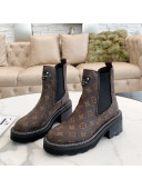 Louis Vuitton Beaubourg Ankle Boots Monogram Canvas 2021