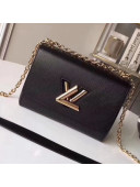 Louis Vuitton Epi Leather Twist MM Bag Black 2018 (Gold Hardware)