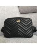 Gucci GG Marmont Matelassé Large Belt Bag 523380 Black 2018