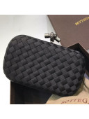 Bottega Veneta Tiffany Fabric Small Clutch Black 2021