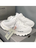 Balenciaga Track Mules in Mesh and Nylon All White 2021 (For Women and Men