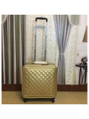 Chanel Quilting Trolley Luggage Bag 16 Inch Gold 2018