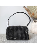 Alexander Wang Heiress Rhinestone Pouch Black 01 2021