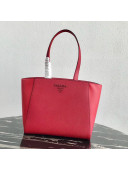 Prada Saffian Calfskin Tote Bag 1BG288 Red 2019