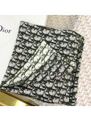 Dior Oblique Silk Square Scarf 90x90cm Green 2021 07