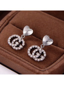 Gucci Crystal GG Short Earrings 2021 18