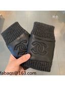 Chanel Lambskin and Cashmere Short Gloves Black 2021 102919