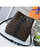 Louis Vuitton Neonoe MM Bucket Bag M44020 Monogram Canvas/Black 2020