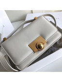 Bottega Veneta Mini Smooth Calfskin BV Classic Ronde Shoulder Bag White 2019