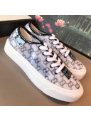 Gucci GG Canvas Lace-up Platform Sneakers White  2019