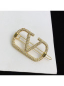 Valentino Crystal VLogo Brooch 2021 33