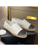 Chanel CC Lambskin Espadrilles White 2021 10