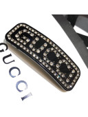 Gucci Resin Crystal Gucci Single Hair Barrette Black 2019