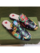 Gucci Flora Print Princetown Slipper Black 2021