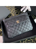 Chanel Quilted Lambskin Flap Case Pouch AP1189 Black 2020