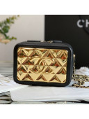 Chanel Lambskin & Gold Metal Clutch with Chain AP2393 Black 2021