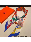 Hermes Stirrup Twilly Silk Bandeau Scarf Orange 2021