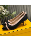 Fendi Colibri Calfskin Pumps 5.5cm Black 2020