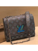 Louis Vuitton Monogram Pop Twist MM Shoulder Bag M55480 Blue 2019