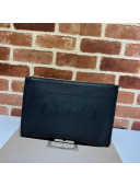 Gucci Leather Pouch with Gucci logo 681200 Black 2022