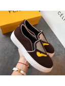 Fendi Flat Bag Bugs Eyes Cashmere Loafers Coffee 2019