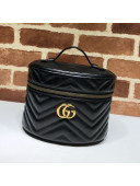 Gucci GG Marmont Leather Small Cosmetic Case 611004 Black 2019