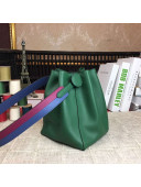 Hermes Original Swift Leather Licol Bucket Bag Green 2018