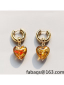 Love Short Earrings Amber Yellow 2021 65