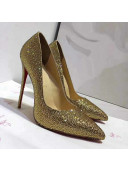 Christian Louboutin Crystal Pump Gold 02 2018