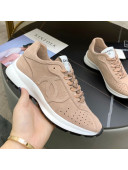 Chanel Suede Sneakers G37307 Nude 2021