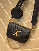 Louis Vuitton Multi Pochette New Wave Mini Bag M56461 Black 2020