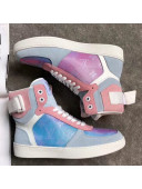 Louis Vuitton Boombox High-top Suede Iridescent Sneakers 2019 (For Women and Men)