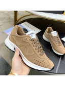 Chanel Suede Sneakers G37307 Dark Beige 2021