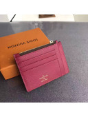 Louis Vuitton Monogram Canvas and Leather Card Holer Fuchsia