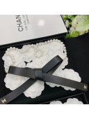 Chanel Pearl Lambskin Leather Belt AA7416 Black/Pearly White 2021