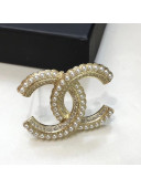 Chanel Crystal CC Brooch 46 2020