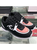 Chanel Lycra Patchwork Sneakers G34765 Black/Pink 2019