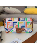 Fendi Baguette Medium FF Embroidered Bag Multicolor 2020