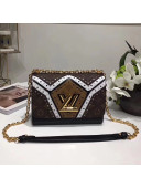 Louis Vuitton Monogram Canvas and Veau Satin Twist Bag MM M44214 2017