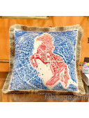 Hermes Throw Pillow 45x45cm H2082417 Blue 2020