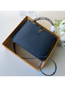 Louis Vuitton Capucines BB with Snakeskin Top Handle N94100 Navy Blue 2020