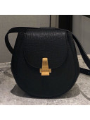 Bottega Veneta Rounded Belt Bag in Grained Leather Black 2019