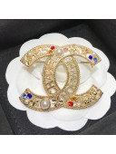 Chanel Cutout CC Brooch AB3283 2019