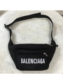 Balen...ga Nylon Logo Embroidery Belt Pack Black 2018