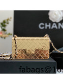 Chanel Metal Mini Evening Bag AS3012 Gold 2022